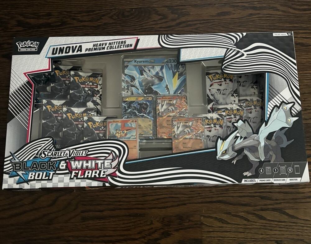 Pokémon TCG Black & White Unova Heavy Hitters Premium Collection Box ERROR BOX